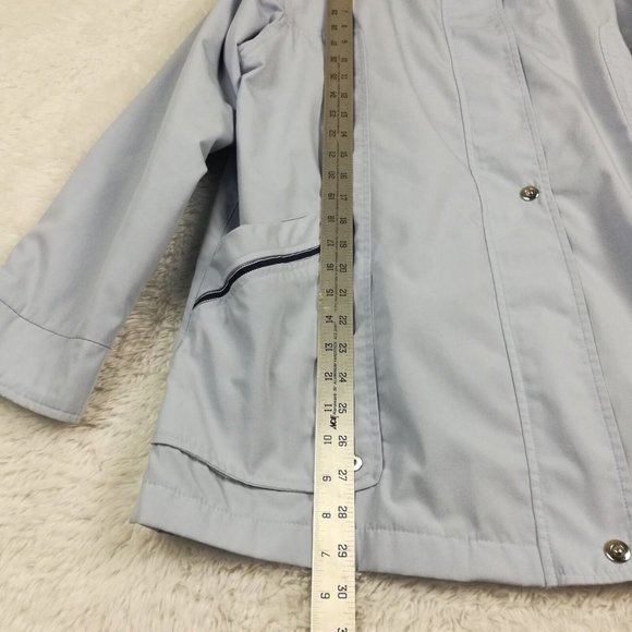 Mackintosh Womens Jacket Softshell Light Blue Lightweight Zip Front Pockets L - Picture 3 of 16